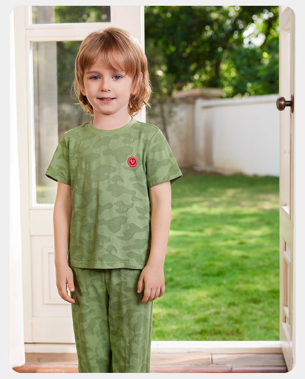 YEEHOO Children's Loungewear, Summer Breathable, Boys And Girls Mosquito-Proof Home Wear Set, Pajamas And Sleep Pants 16