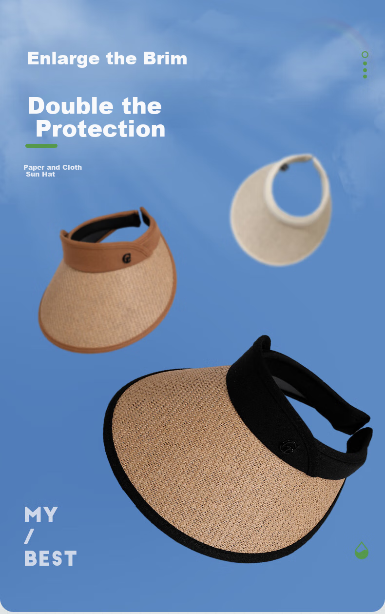 GLO-STORY Women's Sun Hat, Wide Brim Double-Sided Fisherman Hat, Casual Sun Hat, Outdoor Face-Covering UV Protection Hat for Wome 9