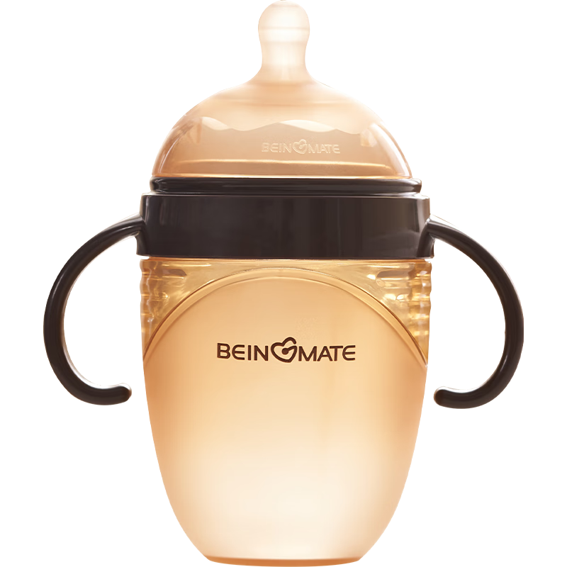Beingmate Newborn Silicone Baby Bottle 0-6 Months Anti-Colic Breast-Like Wide Neck Preemie Weaning Nipple