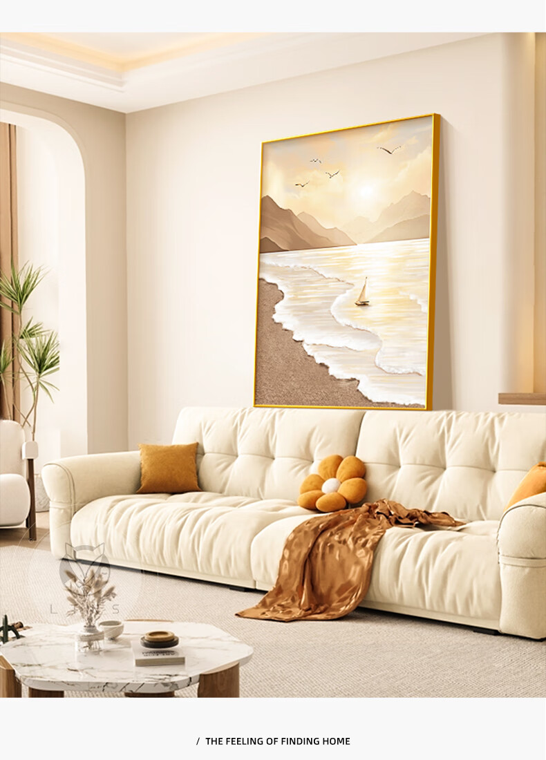 Haojiubujian New Chinese-Style Living Room Decorative Painting, Nine Fish Sofa Background Wall, Entrance Hallway Mural, Good Meaning, Dining Room Hanging Picture 1