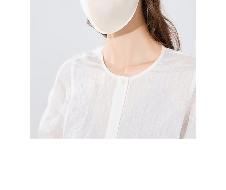 FANCET 100% Mulberry Silk Face Mask for Women Spring Summer Eye Protection Breathable UV Sun Protection Face Cover 16