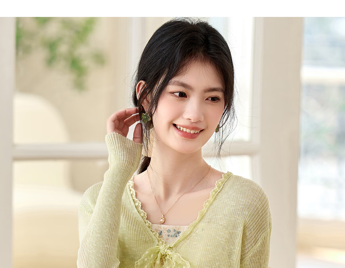 Pincai Women's Summer Ice Silk Lace Tie Cardigan Thin Shawl Air Conditioning Shirt P52Z070 42