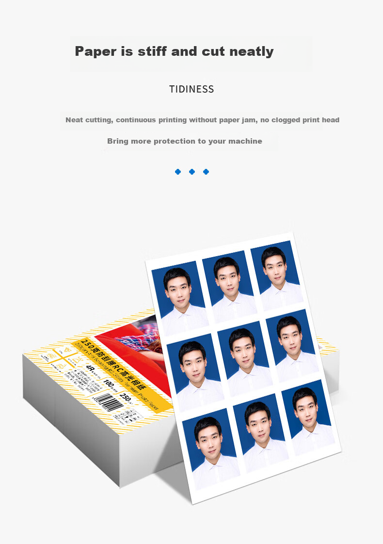 FANTAC RC Waterproof High Gloss Scratch-Resistant Photo Paper A3, 255g Colored Inkjet Printing Photo Paper, 20 Sheets, 9895-707 8