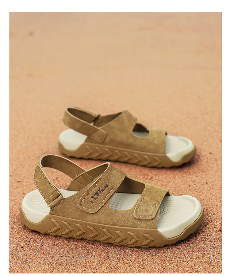 G.N.Shi Jia Men's Sandals, 2026 New Summer Style, Breathable Beach Shoes for Outdoor Wear, Casual Retro Versatile Roman Sandals 3