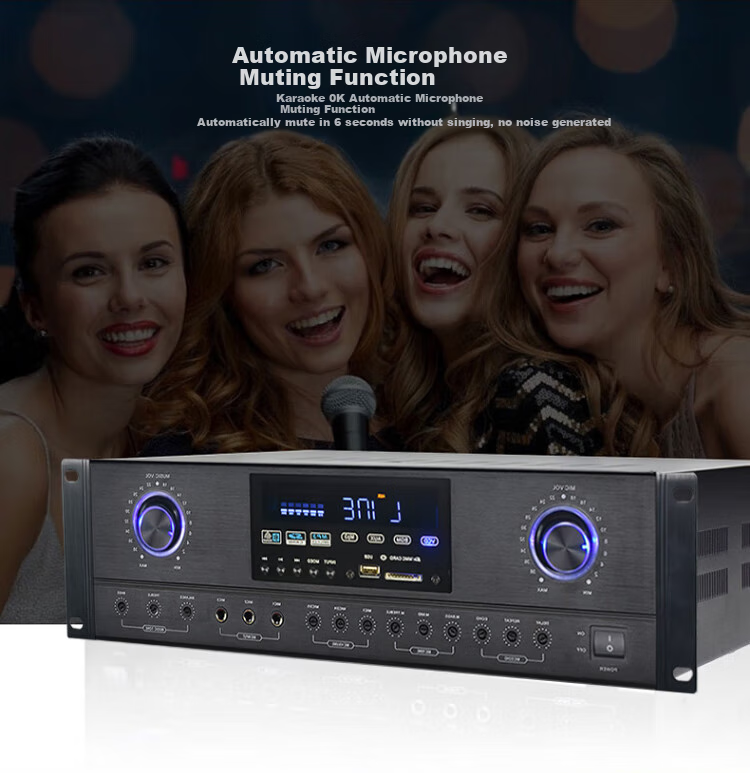 KIB KG1500 Home Theater Bluetooth Amplifier, Professional TV Karaoke Power Amplifier 2