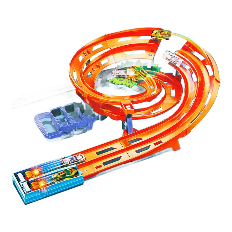 HOT WHEELS Birthday Gift Children's Racing Car Toy Gift Box for Boys - Stunt Loop Racing Track Set HTK17