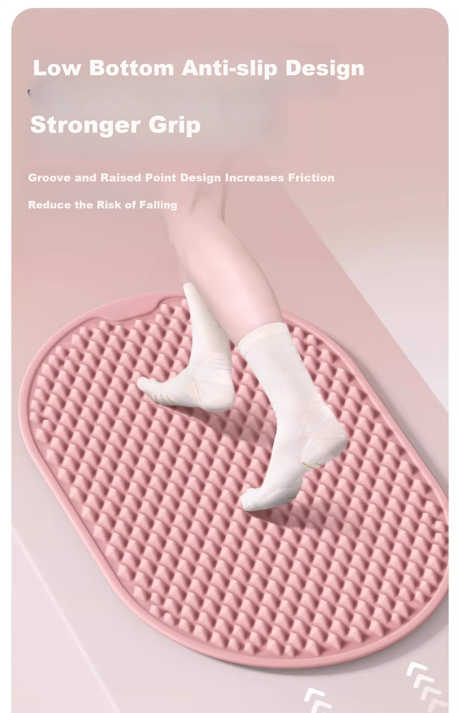 BOSHUJIAN Soft Silicone Pressure Plate, Ultra-Slow Running Foot Massage Pad, In-Place Foot Stomp Acupoint Dredging Toe Pressure Plate 11
