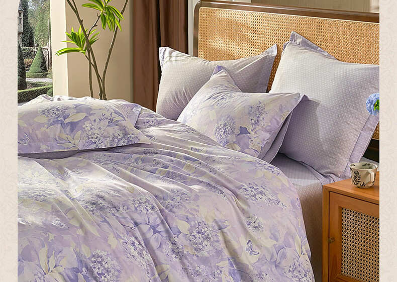 Bellece Mercury Home Textile 3-Piece Set 100% Cotton Duvet Cover Single 1.2m Bed Student Dormitory Back to School Season 9