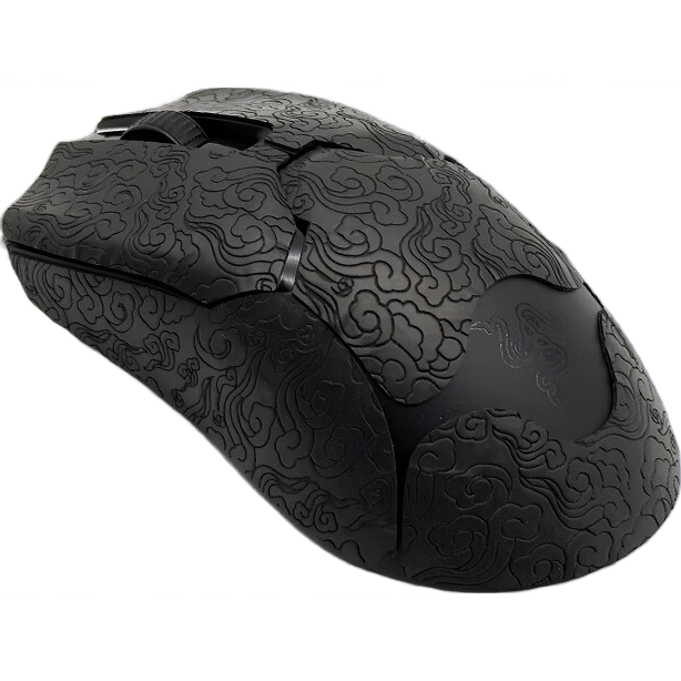 JPLAYER Anti-Slip Sticker for Viper V3/V4Pro Mouse, Sweat-Absorbing Side Sticker for Gaming Wireless Mouse, Matte Anti-Slip And Sweat-Proof Special Black Auspicious Cloud Pattern Full Coverage