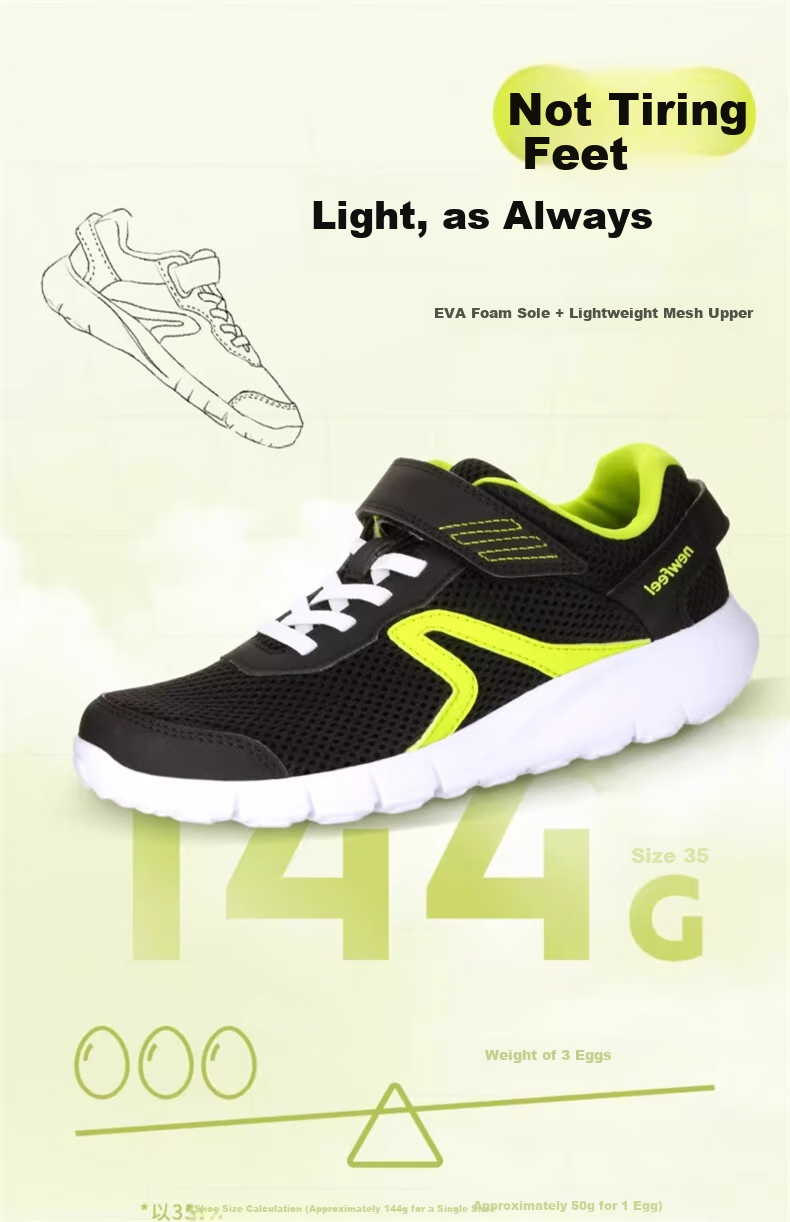 DECATHLON Children's Sports Shoes, New And Old Styles Randomly Sent, Feel Deep Sea Blue/green, 35-4249043 2