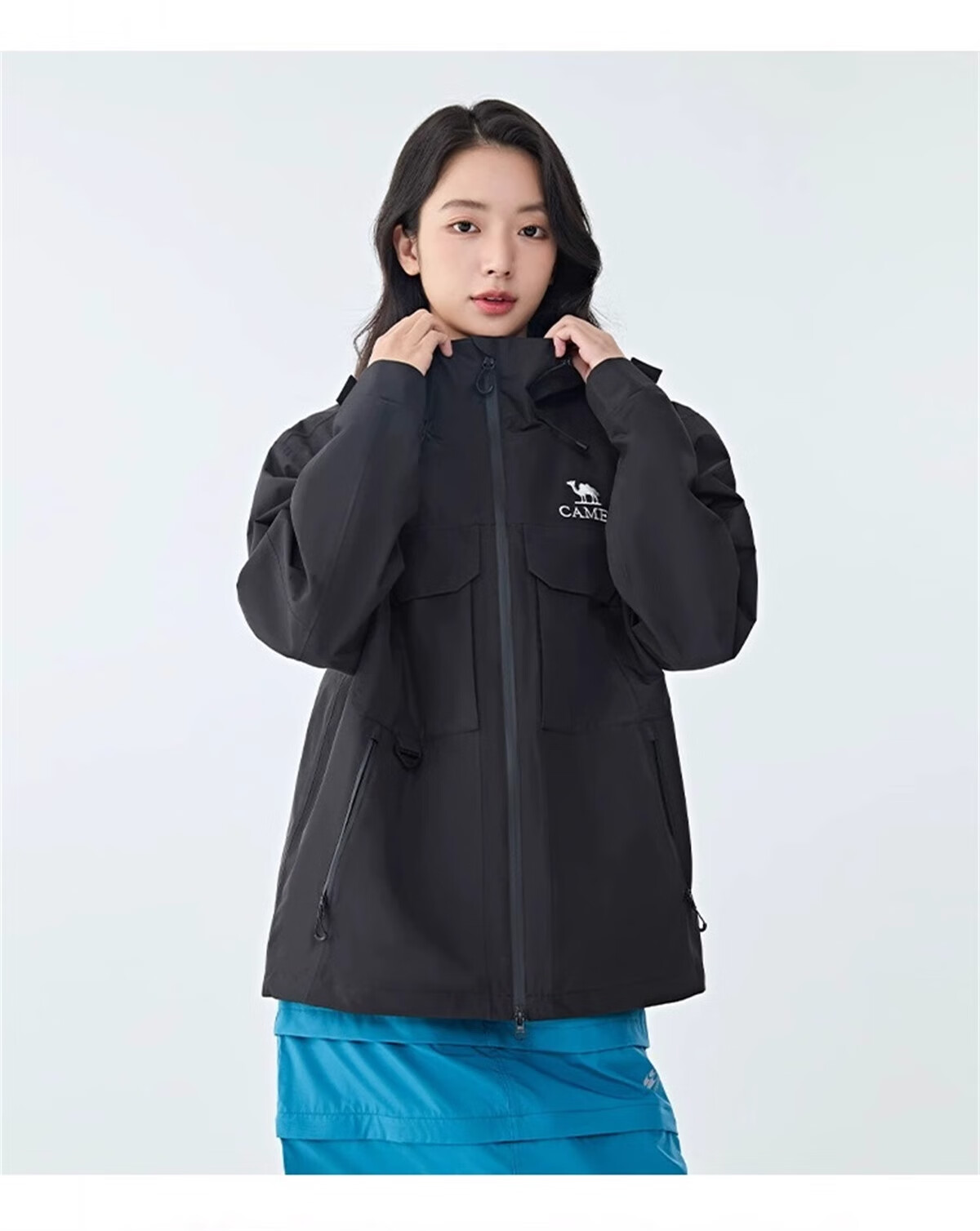 CAMEL [Lingbo] Outdoor Jacket, 2025 New Model, Storm-Proof, Lightweight, Single-Layer Mountaineering Suit, XS 18