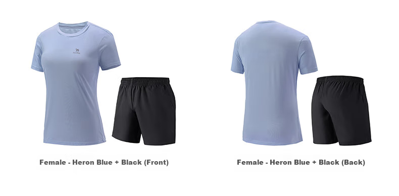 CAMEL Short-Sleeve Shorts Sports Set for Men, New Summer Style Ultra-Thin Quick-Dry T-Shirt, Casual Running Basketball Jersey Sportswear 6