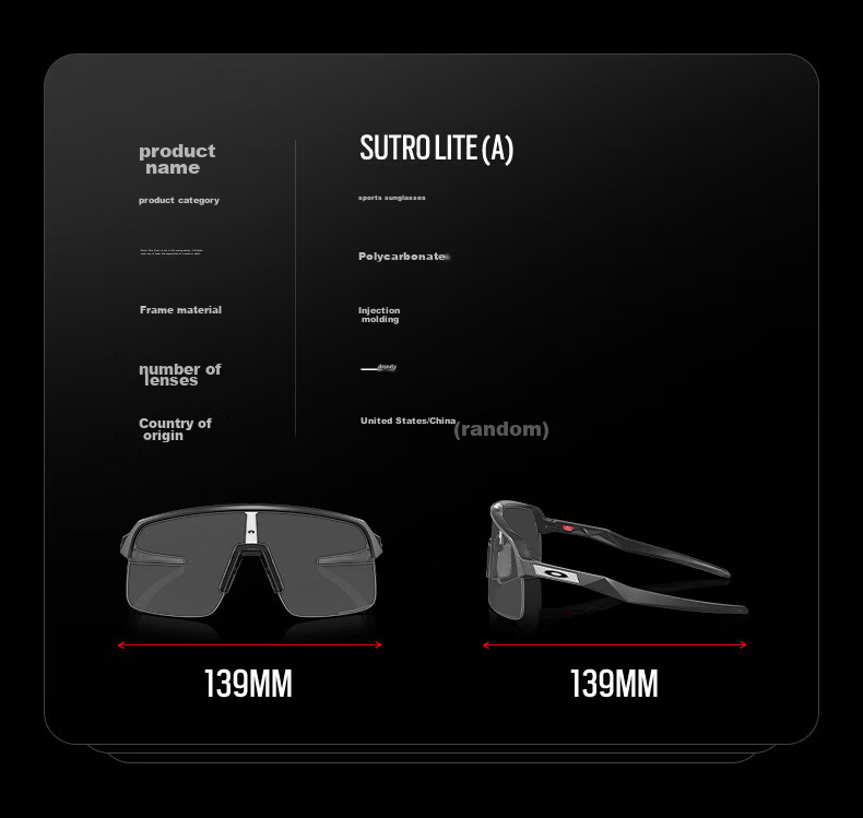 OAKLEY Sports Sunglasses for Running, Windproof Glasses, Cycling Glasses SUTRO LITE 0OO9463A 2