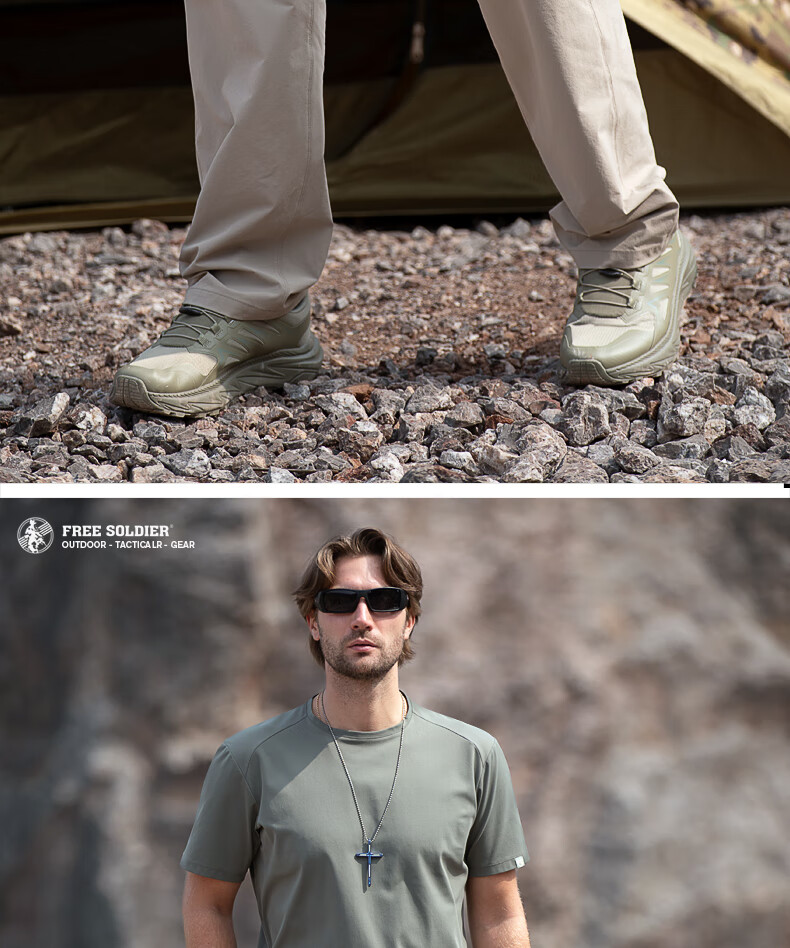 Free Soldier Peak Quick-Dry Pants Teflon Three-Protection Spring Summer Breathable Scratch-Resistant Durable Sun Protection UPF50+ Black 34W/30L 18