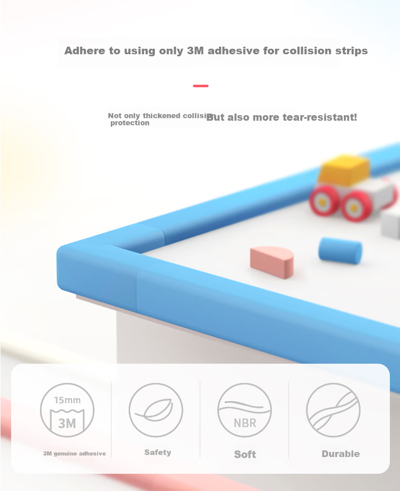 Babyprints Anti-Collision Strip, Baby Corner Guards, Child Desk Edge Protection, Wall Edge Bumper, with 3M Double-Sided Tape, 4 Meters, Blue 1