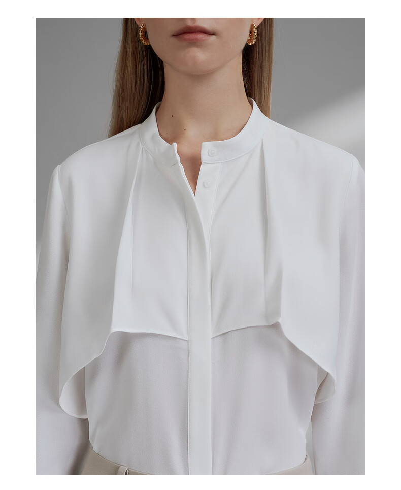 G2000 Textured Draped Casual 3/4 Sleeve Shirt Spring Summer Mall Edition Mint 36 14