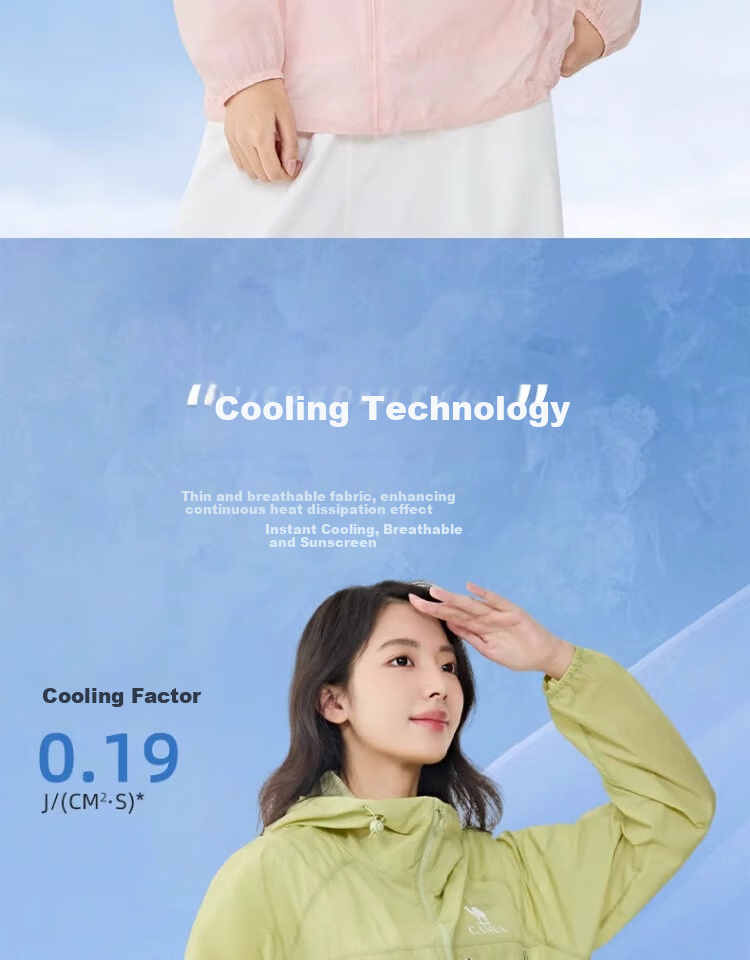 CAMEL [Wang Junkai's Same Style - Muguang V+] Sun Protection Clothing, Spring/summer 2025, Cool And Breathable, Couple's Original Yarn Sun Protection Garment, XS 4