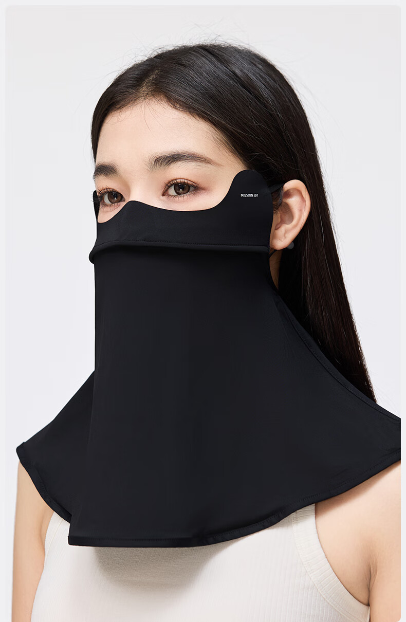 MISSION UV Ice Silk Sunscreen Face Mask for Women Summer UV Protection Sunshade Neck Guard Breathable Full Face Sun Protection Mask for Driving and Cycling 11