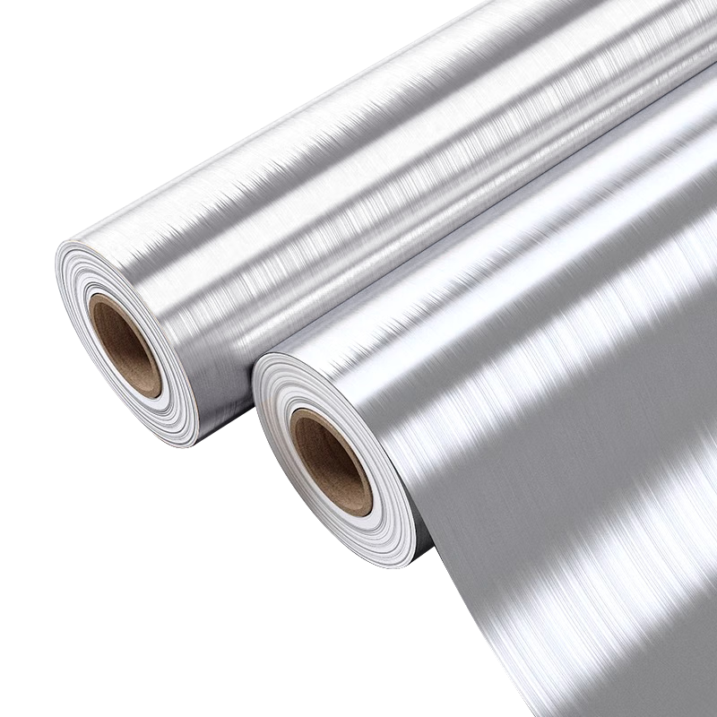 Cuttlefish Refrigerator Elevator Renovation Sticker Self-Adhesive Furniture Color Change Film Stove Protective Film Metal Brushed Silver 60*500cm