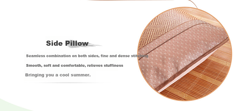 Hengyuanxiang Summer Cooling Pillowcase Rattan Mat Pillowcase Chinese Style 688 Coffee 5