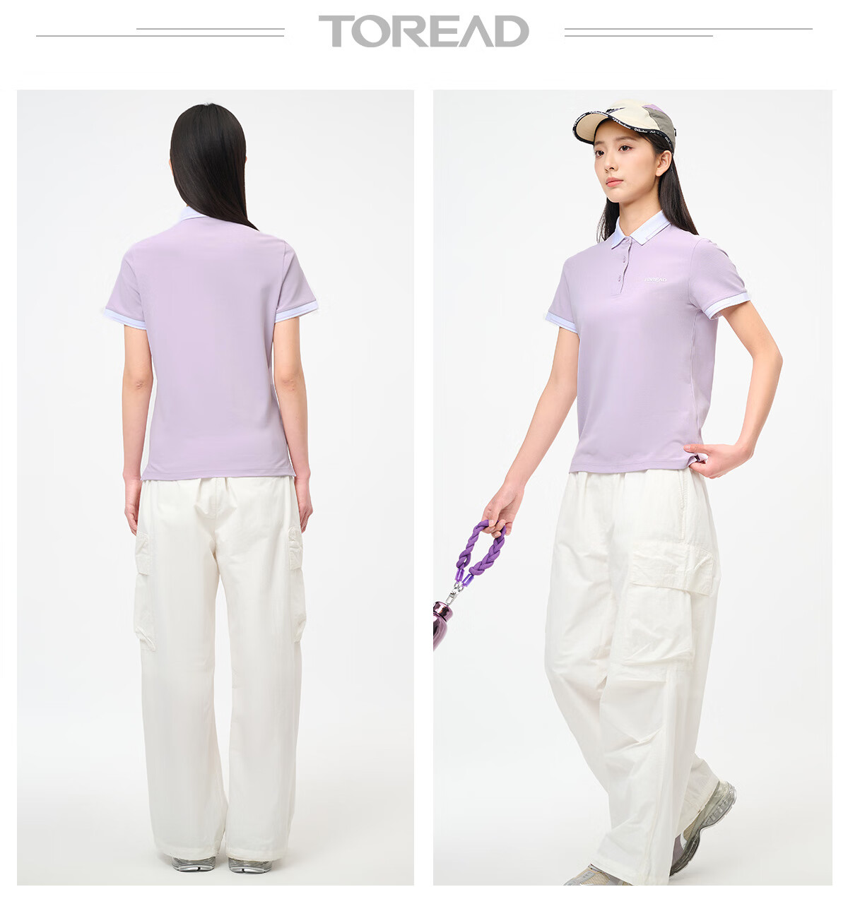 TOREAD Women's Short-Sleeve T-Shirt, Spring And Summer Business Polo Shirt, Outdoor Functional Sweat-Wicking Quick-Dry Breathable Tee, TAJJCN82837 19