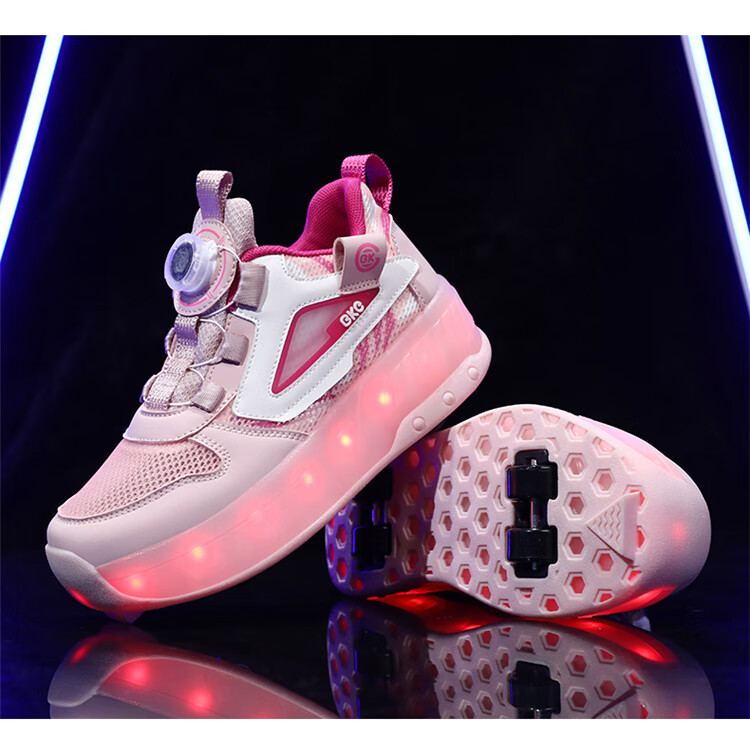 BKG Children's Running Shoes, Summer New Product, Single Mesh, for Boys And Girls Students, Breathable Sports Shoes, ZYQ24311-B16, White And Purple, Size 36 43