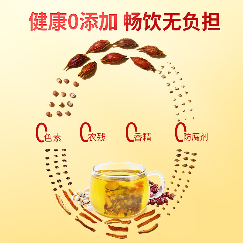 内廷上用北京同仁堂红豆薏米茶芡实赤豆薏米茶健脾养胃去体内湿气重女150g