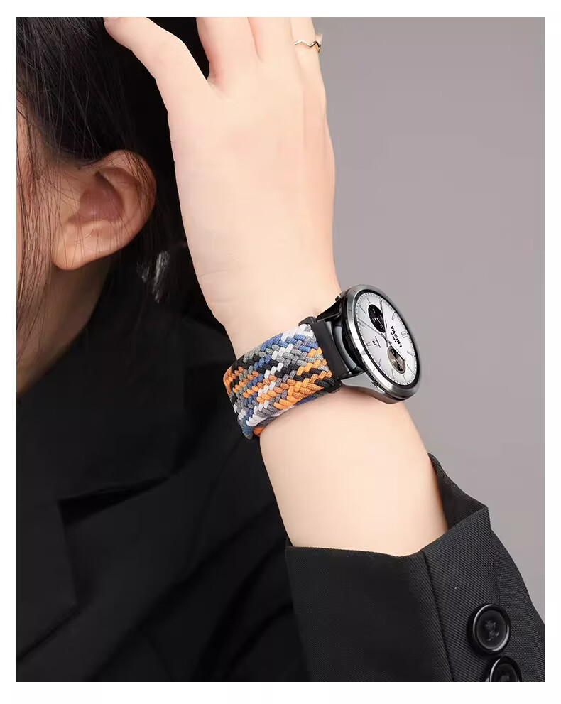 Shishan Compatible with Xiaomi Watch S5/5/S4/S3/S2/S1 Strap, Xiaomi Watch Band S1Pro/color2 Sport Edition Strap, Magnetic Nylon Braided Band, Camouflage 3