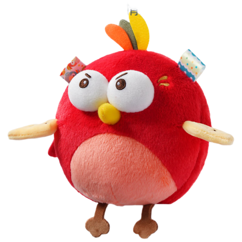 Jollybaby Musical Bouncy Ball, Baby Soothing Device, Children's Language Learning Toy, Singing Infant Toy, Angry Bird