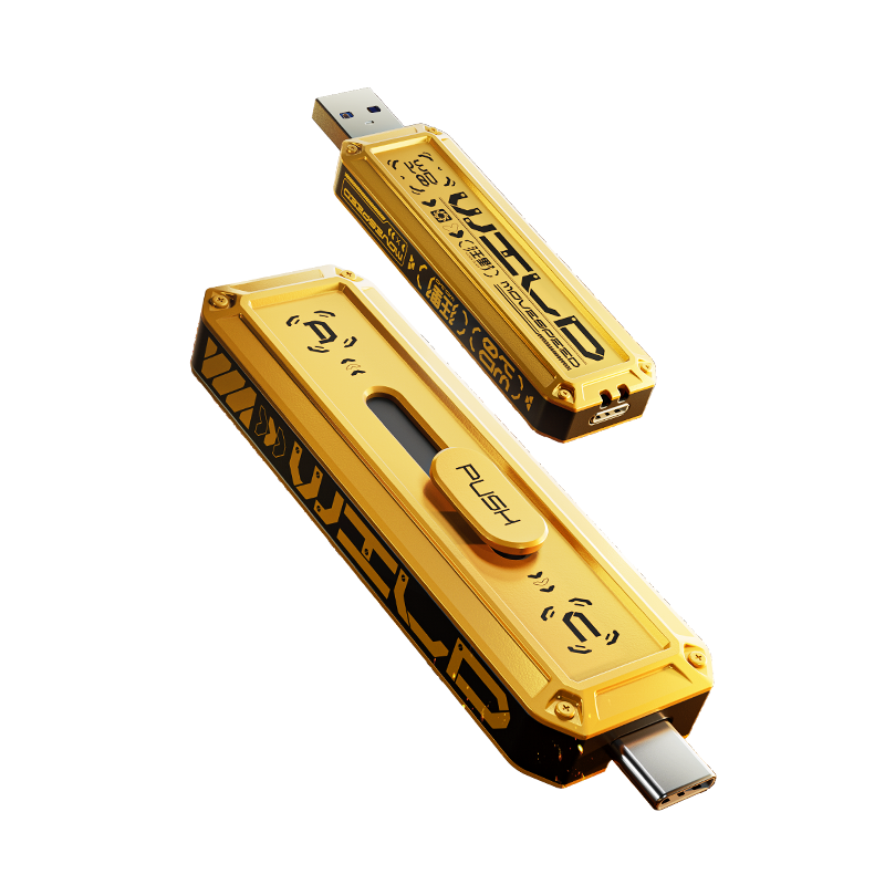 MOVE SPEED 512GB Solid State Flash Drive, USB3.2/Type-C Dual Interface, Compatible with Phones And Computers, High-Speed Large Capacity Portable Drive, Read Speed 1090MB/s, Wild