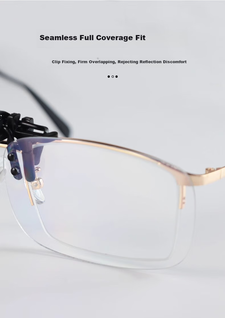 FESETE Anti-Blue Light Clip-On, Phone And Computer Eye Protection Glasses Clip-On, Anti-Radiation Myopia-Specific Eye Protection, Non-Prescription for Back to School 4