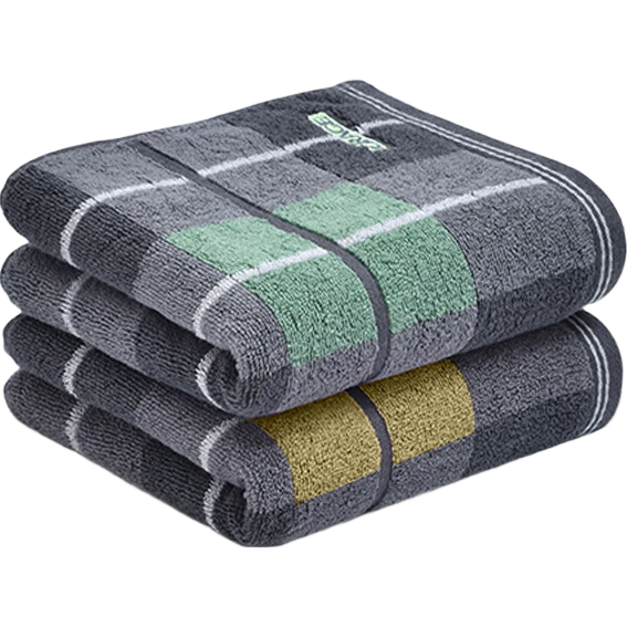 Grace Xinjiang Cotton Towel, Long-Staple Cotton Grade A Towel 2-Pack, Pure Cotton Thickened Soft Highly Absorbent Face Towel 105cm/towel