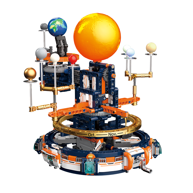 JAKI Building Block Solar System Planetarium Toy for Boys And Girls, Birthday Gift [Manual Version]