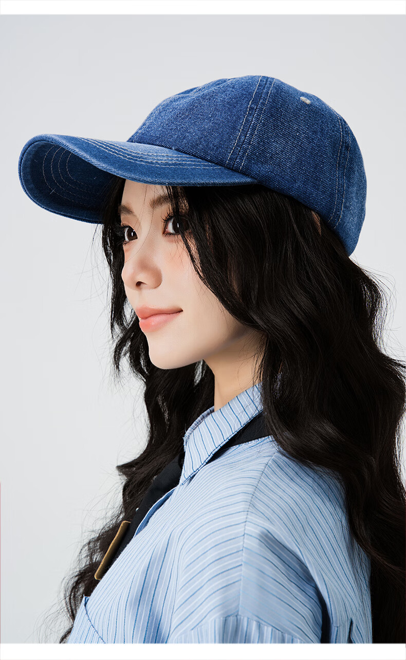 MMOPTOP Washable Baseball Cap for Men And Women with Wide Brim, Face-Slimming Effect, Large Size Hat for Sun Protectio 9