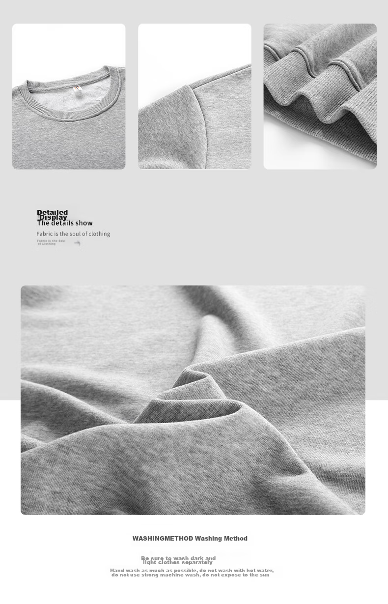 Foss Phil American-Style Deconstructed Sweatshirt for Men, Spring And Autumn Casual Regular Shoulder Loose Versatile Long-Sleeve T-Shirt HT25686 4