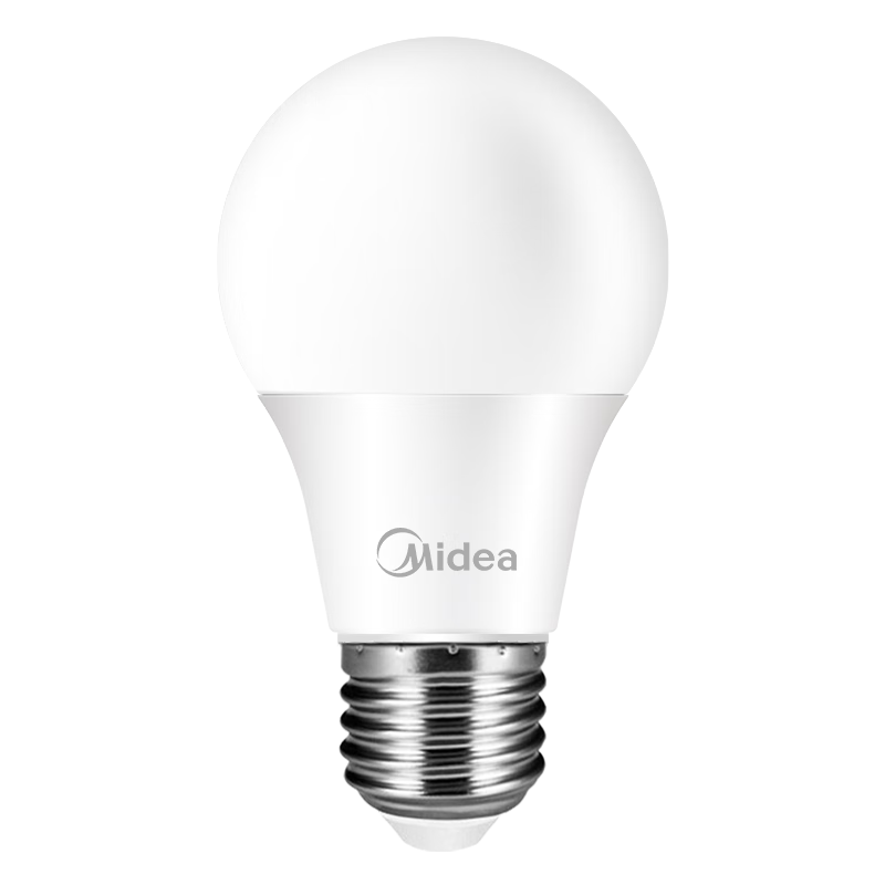 Midea LED Light Bulbs, Energy-Saving E27 Large Screw Base, Household Lighting Source, 6W Warm White Globe Bulbs, Pack of 3