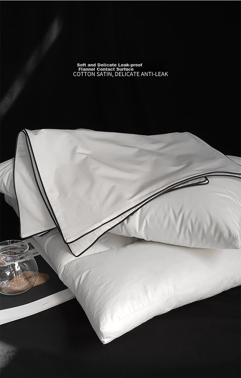 SIDANDA Pillow Core, 95% Goose Down Pillow, Side Sleeping Pillow, Feather Pillow, Half-Side Lying Pillow, Double-Layer Support Structure, Medium Pillow 13