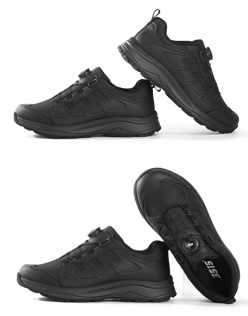 3515 Men's New Comfortable Breathable Non-Slip Wear-Resistant Mesh Outdoor Running Shoes Hiking Shoes, Black, Size 40 13