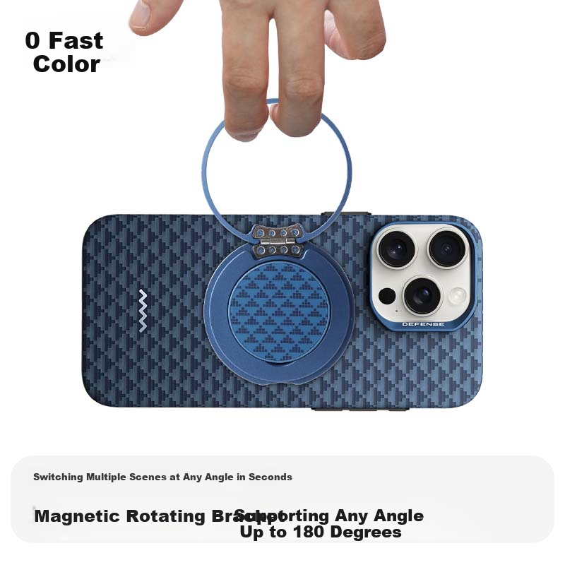 DEFENSE Magnetic Stand Compatible with Apple, Huawei, Xiaomi, Samsung, Honor, Vivo Universal Strong Magnetic Ring Stand 360-Degree Rotation Extendable Folding Multifunctional Yuan Series Jingshui