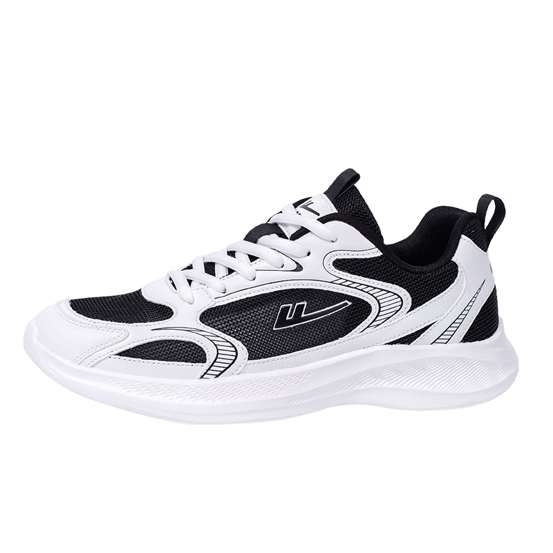 Warrior Women's Shoes, 2026 Autumn New Soft-Soled Running Sneakers for Women, White/black-Single Mesh Style, Size 39