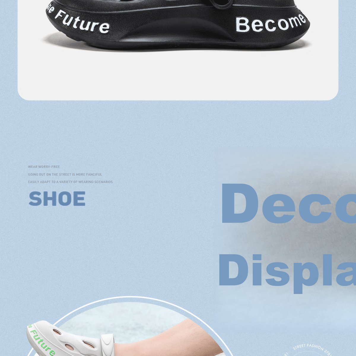 TZLDN Surgical Room Perforated Shoes, Men's Non-Slip Shock-Absorbing Slippers, Summer Outdoor Wear EVA Squishy Beach Sandals 4