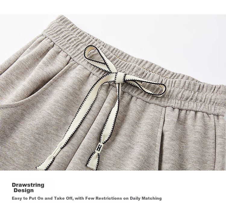 DME "Pear-shaped Casual Wear" Winter Cloud Comfort High Waist Drawstring Elastic Bend Knife Pants Elasticity Cover Meat Casual Pants for Women 5