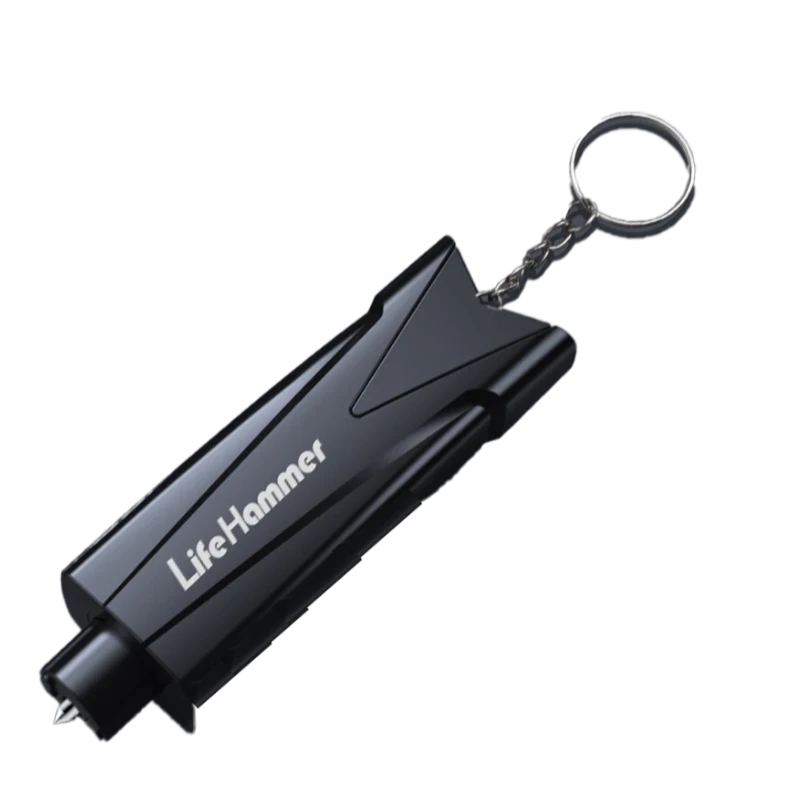 Aolin Car Escape Safety Hammer Glass Breaker Multi-Function Rescue Hammer Vehicle Window Breaker Fuyun Black