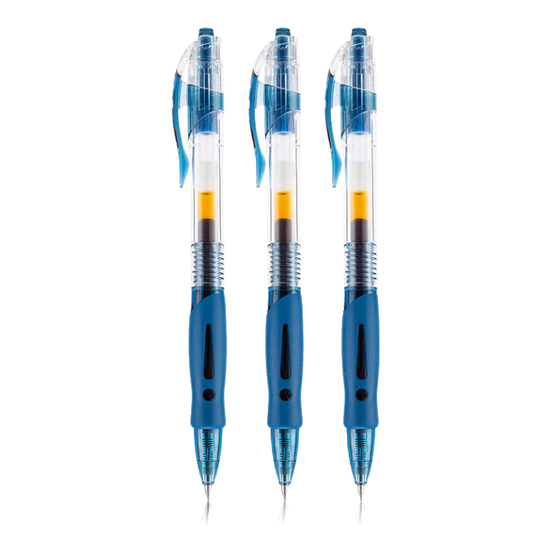 M&G GP1008B1 Retractable Gel Pen, Navy Blue, 0.5mm Bullet Tip, Push-Button, Business Office Signing Pen, Water-Based Pen, Exam Pen, Rollerball Pen, Pack of 6