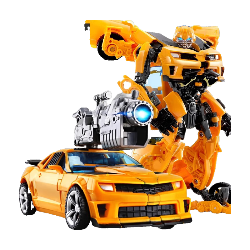 Miaobeile Children's Transforming Toy, for Boys Aged 3-6, Car Robot Bumblebee, Alloy Gift Box, Birthday Present for Boys