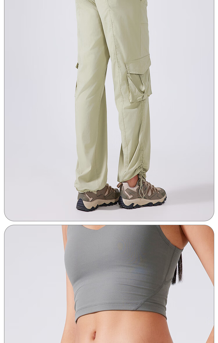 LangSha Loose-Fit Mid-Rise Cargo Pants for Women, Spring/summer 2025, Quick-Dry Lightweight Multi-Pocket Wide-Leg Outdoor Sports Casual Trousers 13