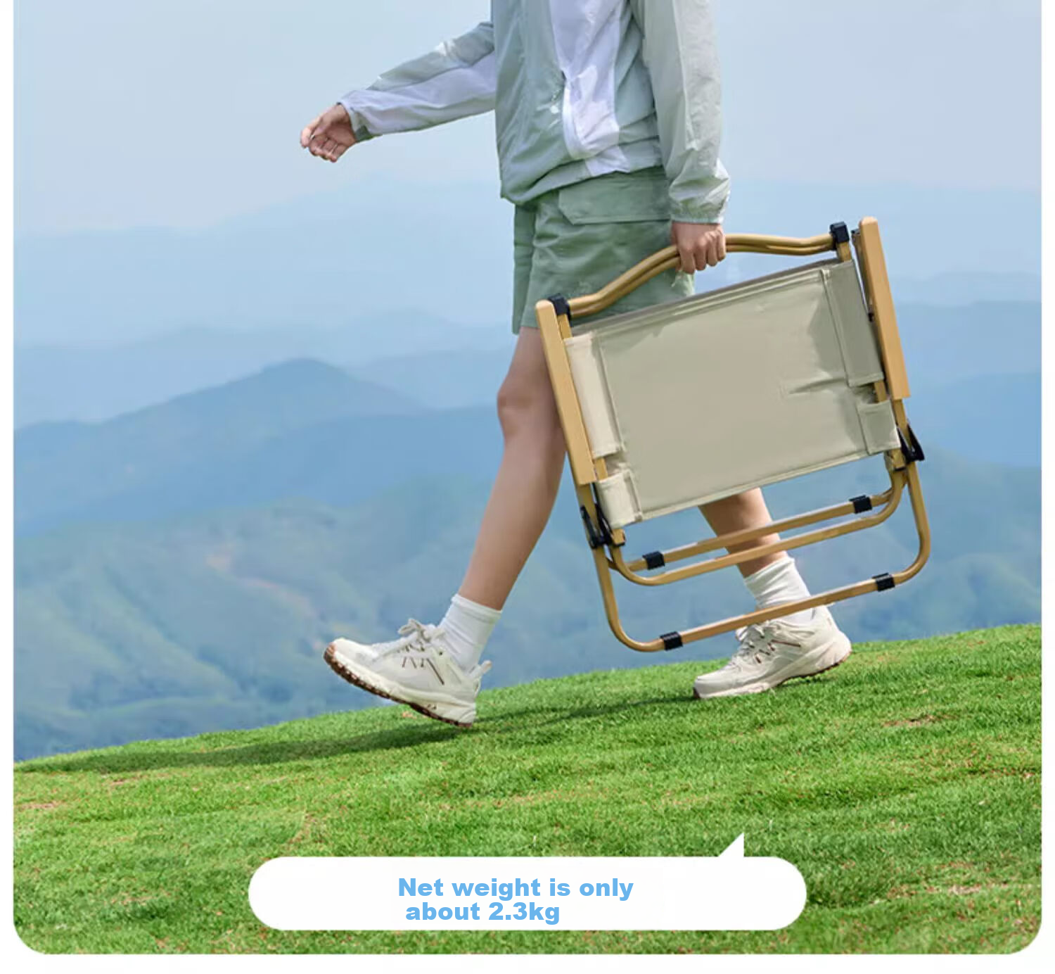 CAMEL Outdoor Kamilite Chair, Outdoor Picnic Camping Chair, Folding Camping Chair, Fishing Sketching Chair, Equipment Table And Chairs D619 20
