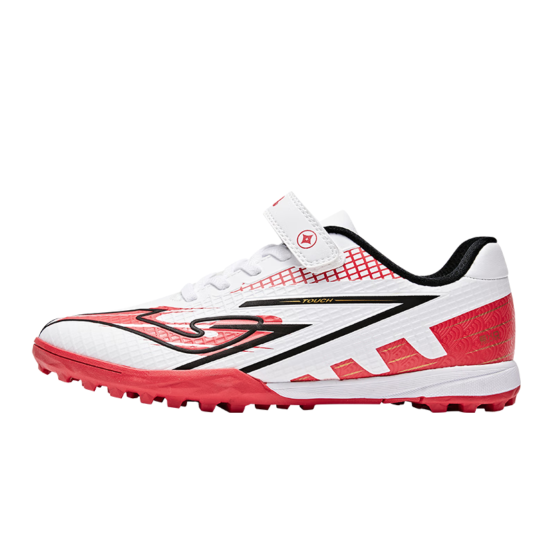 JOMA Children's Soccer Shoes, TF Turf Studs, for Competition And Training, Ages 6-12, Red/white, Size 33 (205mm)
