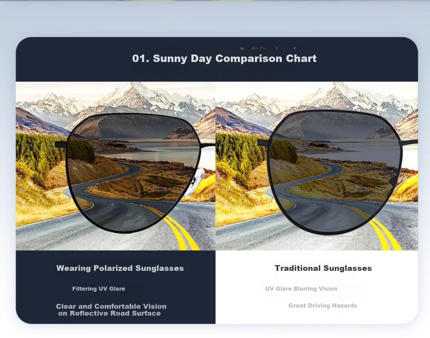 LOHO Classic Aviator Sunglasses, Polarized Sunglasses for Fishing And Driving, Specialized Polarized UV Protection, Gift for Me 7
