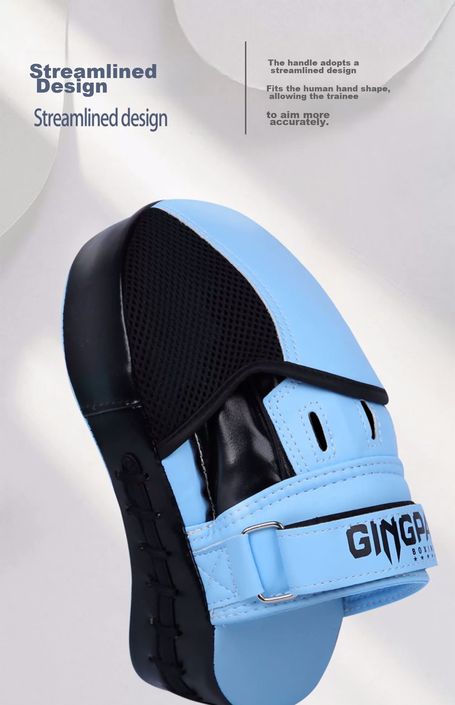 Jingpai Children's Sanda Fighting Target Foot Target Parent-Child Set, Home Exercise for Adults And Kids, Boxing Gloves, Sky Blue Color 9